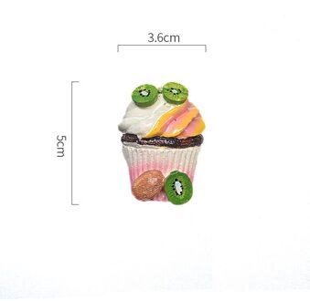 Creatieve 3d Aardbei Fruit Cake Koelkast Magneten Koelkast Stickers Simulatie Voedsel Koelkast Decoratie Bericht Stickers