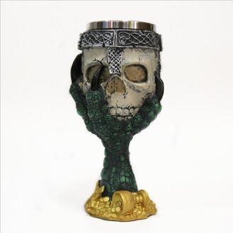 Creatieve 3D Drie-Dimensionale Eagle Claw Schedel Beker, Thuis Club Roestvrijstalen Voering Rode Wijn, Bier, whisky Glas Wijn Set