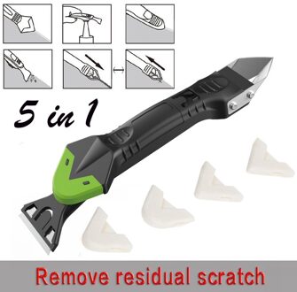 Creatieve 5In1 Siliconen Remover Kalefateren Finisher Kit Glad Schraper Grout Kit Tools Plastic Handgereedschap Set Accessoires 11