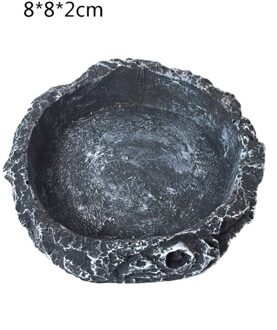 Creatieve Amfibieën Voeden Kommen Voor Gecko Slangen Hagedis Hars Ambachten Reptiel Schildpad Water Schotel Voedsel Speelgoed Dierbenodigdheden stijl 2