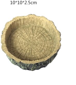 Creatieve Amfibieën Voeden Kommen Voor Gecko Slangen Hagedis Hars Ambachten Reptiel Schildpad Water Schotel Voedsel Speelgoed Dierbenodigdheden stijl 3