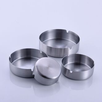 Creatieve Asbak Hotel Internet Bar Auto Ronde Asbak Rvs Ash Tray 8CM