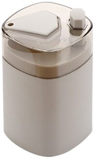 Creatieve Automatische Pers Tandenstoker Doos Huishoudelijke Woonkamer Tandenstoker Pot Tandenstoker Fles Draagbare Plastic Tandenstoker Container nordic ash