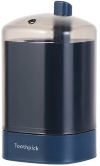 Creatieve Automatische Tandenstoker Container Pop-Up Tandenstoker Opbergdoos Huishoudelijke Dispenser Tafel Decoratie blauw