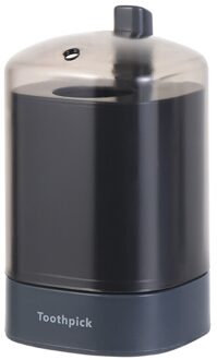 Creatieve Automatische Tandenstoker Container Pop-Up Tandenstoker Opbergdoos Huishoudelijke Dispenser Tafel Decoratie grijs