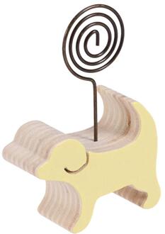 Creatieve Bericht Fotopapier Kaart Clip Cartoon Dier Houten Bureau Stand Note Map Stander Holder Home Decorations Verjaardag (Hond)