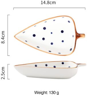 Creatieve Bladvorm Kruiden Kom Keramische Multipurpose Kleine Platen Hapjes Snack Schotel Saus Keuken Gerechten Sushi Taart Lade