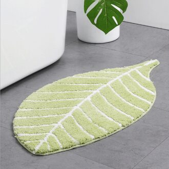 Creatieve Bladvorm Pluizige Tapijten Anti-Slip Shaggy Gebied Tapijt Eetkamer Tapijt Vloermat Slaapkamer Thuis decoratie groen
