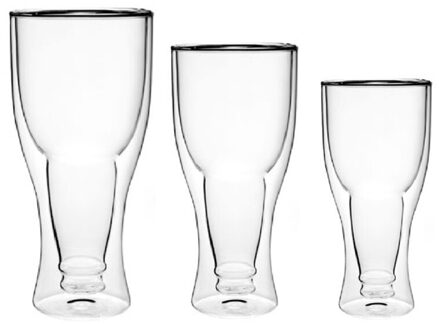 Creatieve Borosilicate Double Wall Bierglas Bier Cups 250Ml 350Ml 450Ml Sap Drank Glas Bier Cup Eenvoudige T3EC