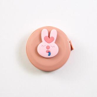 Creatieve Briefpapier Cartoon Meetlint Leuke Draagbare Fan 1.5M Voeten Dubbele Maat Meten Tape Meten Kleine Meetlint Beige