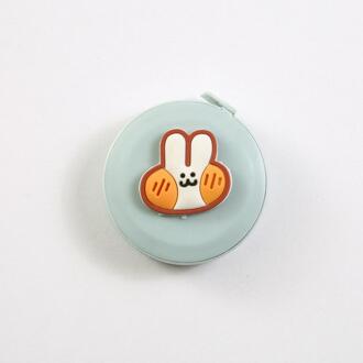 Creatieve Briefpapier Cartoon Meetlint Leuke Draagbare Fan 1.5M Voeten Dubbele Maat Meten Tape Meten Kleine Meetlint Grijs