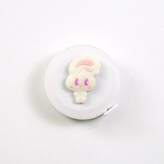 Creatieve Briefpapier Cartoon Meetlint Leuke Draagbare Fan 1.5M Voeten Dubbele Maat Meten Tape Meten Kleine Meetlint Ivoor