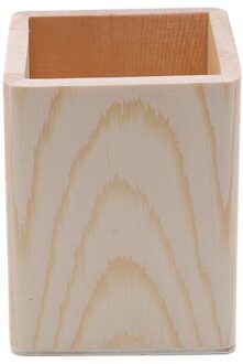 Creatieve Bureau Organzier Bamboe Gemaakt Bureau Briefpapier Organisator Pen Potlood Case Houder Storage Box Case Vierkante Container plein