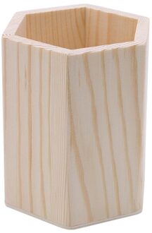 Creatieve Bureau Organzier Bamboe Gemaakt Bureau Briefpapier Organisator Pen Potlood Case Houder Storage Box Case Vierkante Container zeshoek