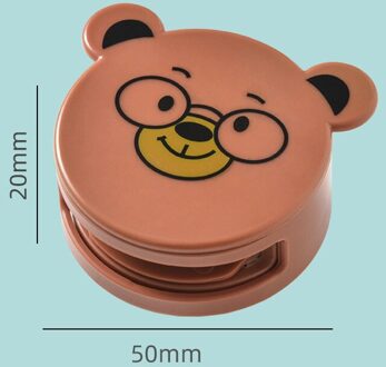 Creatieve Cartoon Handdoek Opslag Clip Badkamer Handdoek Clip Gratis Punch Keuken Muur Gemonteerde Rag Clip Badkamer Opslag Accessoires bruin