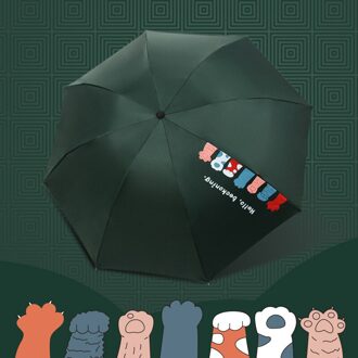 Creatieve Cartoon Kat Klauw Paraplu Opvouwbare Regenachtige Kat Paraplu Voor Vrouwen Meisjes Jongens Uv Mooie Dier Paraplu YD200072 YD200072GN