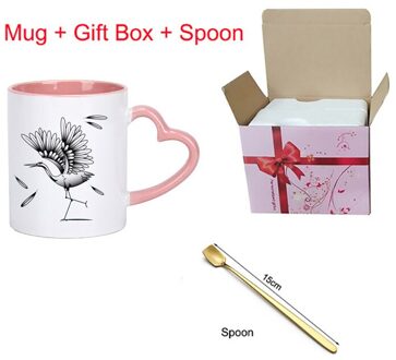 Creatieve Chinese Crane Mok Goud Handvat Keramische Koffie Mokken Thee Melk Bier Mok Water Cup Drinkware Cup KTDW-026 KTDW-026-G