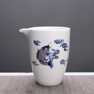Creatieve Chinese Wit Porselein Hand Geschilderd Cha Hai Handgemaakte Thee Set Keramische Huishoudelijke Theekopje Kantoor Water Mok Drinkware