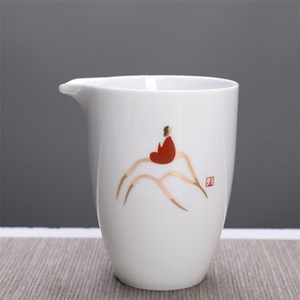 Creatieve Chinese Wit Porselein Hand Geschilderd Cha Hai Handgemaakte Thee Set Keramische Huishoudelijke Theekopje Kantoor Water Mok Drinkware