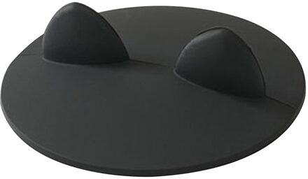 Creatieve Cup Cover Cartoon Kat Oor Stijl Silicone Lekvrij Koffie Mok Luchtdicht Cup Cover Seals Voor Glas Mokken Cup zwart