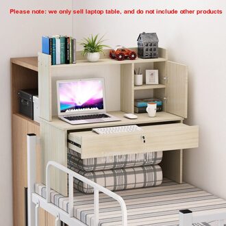Creatieve Desktop Boom Vorm Boekenplank Houten Multilayer Boeken Organizer Desktop Boekensteunen Studeerkamer Bureau Accessoires Office Suplies wit maple kleur