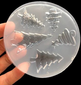 Creatieve Diy Kerstboom Handgemaakte Ambachten Epoxyhars Mallen Siliconen Sieraden Ketting Hanger Mold Maken Gereedschap *