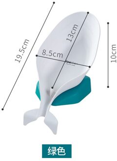 Creatieve Dolfijn Zeepkist, Badkamer En Toilet Geperforeerde Plastic Zeepbakje, Zuignap Zeepkist grijs