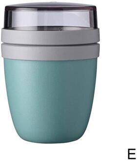 Creatieve Draagbare Lunch Cup Tarwe Stro Doos Lunch Soep Cup Voor Kinderen Kantoor Soep Kan Lunchbox Yoghurt Moer Yoghurt cup Opslag Kom Blauw