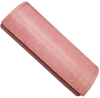 Creatieve Draagbare Zipper Bril Clam Shell Zonnebril Hard Case Protector Box roze