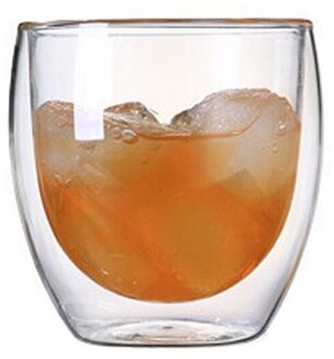 Creatieve Dubbele Lagen Koffie Mokken Handvat Mokken Drinken Isolatie Hittebestendig Glas Drinkware Water Melk Thee Kopjes 250ml