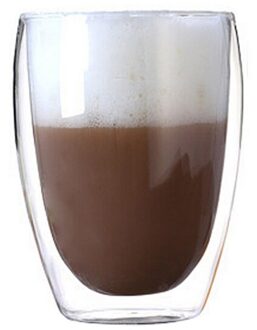 Creatieve Dubbele Lagen Koffie Mokken Handvat Mokken Drinken Isolatie Hittebestendig Glas Drinkware Water Melk Thee Kopjes 350ml