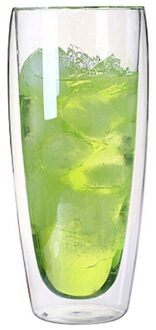 Creatieve Dubbele Lagen Koffie Mokken Handvat Mokken Drinken Isolatie Hittebestendig Glas Drinkware Water Melk Thee Kopjes 650ml