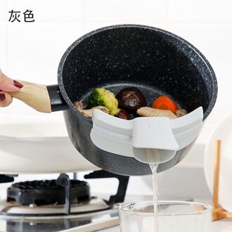 Creatieve Eend Snavel Trechter Soep Afleiding Nozzle Water Vloeibare Deflector Soep Vloeibare Gieten Tool Kitchen Supply Lekvrij grijs