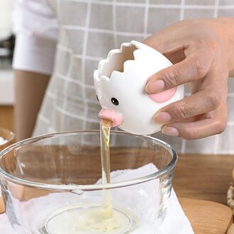 Creatieve Eiwit Separator Keuken Koken Gereedschap Keramische Cartoon Chick Eigeel White Separator Gereedschappen Koken Gadget Clea