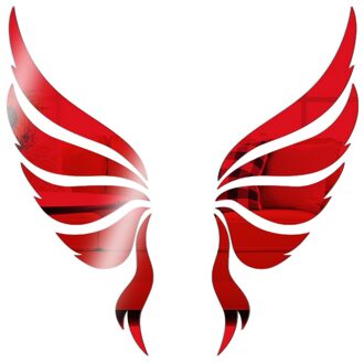 Creatieve Engelenvleugels Acryl Spiegel 3D Muurstickers Engelenvleugels Muursticker Sticker DIY Art Home Office Decoratie Sticker