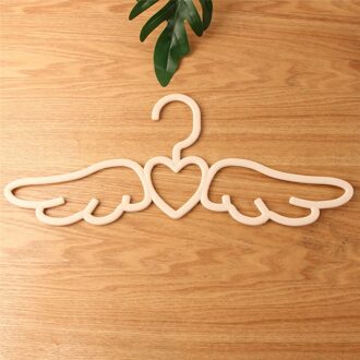 Creatieve Engelenvleugels Vorm Traceless Antislip Hanger Multifunctionele Plastic Sjaal Tie Droogrek Home Hotel Opslag Beige