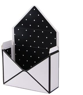 Creatieve Envelop Vouw Bloem Opbergdoos Wedding Engagement Party Decor Stip Strepen Gedrukt Karton Verpakking Wikkelen