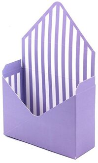 Creatieve Envelop Vouw Bloem Opbergdoos Wedding Engagement Party Decor Stip Strepen Gedrukt Karton Verpakking Wikkelen