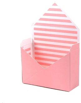 Creatieve Envelop Vouw Bloem Opbergdoos Wedding Engagement Party Decor Stip Strepen Gedrukt Karton Verpakking Wikkelen