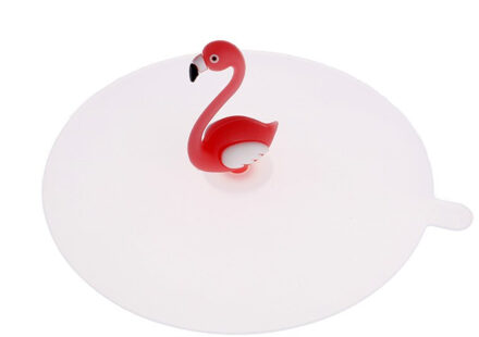 Creatieve Flamingo Anti-stof Thee Cup Cover Hittebestendigheid Cup Cover Silicone Lekvrij Koffie Deksel Cap 11cm