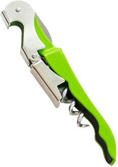 Creatieve Flesopener Rvs Wijn Corkscrew Bierfles Kan Remover Cutter Voor Keuken Gereedschap Bar Accessoires groen