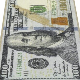 Creatieve Gebied Tapijt Tapijt Honderd Dollar 100 Bill Print Antislip Gebied Tapijt Modern Interieur Tapijt Runner