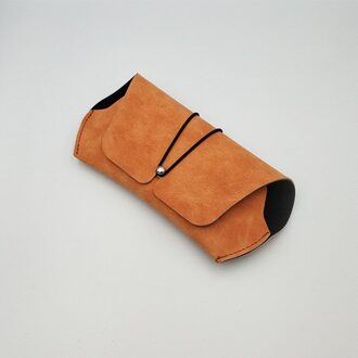 Creatieve Gesp Bril Case Soft Pack Brillen Doos Eenvoudige Retro Anti-Druk Draagbare Mat Leer Zonnebril Opslag 1
