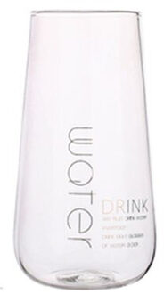 Creatieve Glas Mok Vergulde Brief Cup Ochtend Melk Thee Koffie Water Cup Kristal Transparante Tall Mokken Drinkware Paar tall water