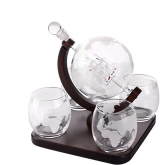 Creatieve Glas Wijn Set Glas Wijn Fles Whisky Glas Rode Wijn Decanter Thuis Keuken Cognacglas Bar Decoratie
