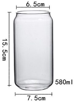 Creatieve Glazen Beker Kan Vorm Thee Sap Melk Beker Wijn Glas Drink Cup High Borosilicaatglas Duurzaam Drinkware 350/550Ml