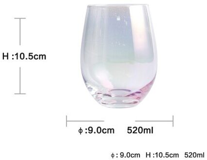Creatieve Glazen Beker Melk Ontbijt en Sap Cup Europese eivormige Dikke Bodem Bier Glas Transparant Koffie Cup kleurrijk