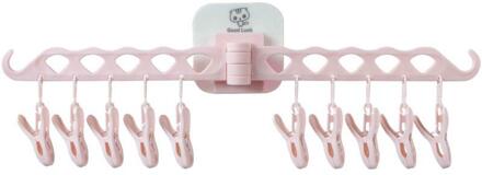 Creatieve Gratis Ponsen Muur Opknoping Droogrek Multifunctionele Badkamer Vouwen Badkamer Sokken Opbergrek Reizen Draagbare 02