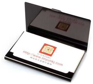 Creatieve Handige Doos Cover Credit Visitekaartje Portemonnee zwart