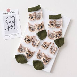 Creatieve Harajuku Product Kristal Zijde Tij Sokken Dunne Vrouwen Mode Grappige Harajuku Mesh Transparante Bloem Sokken 10